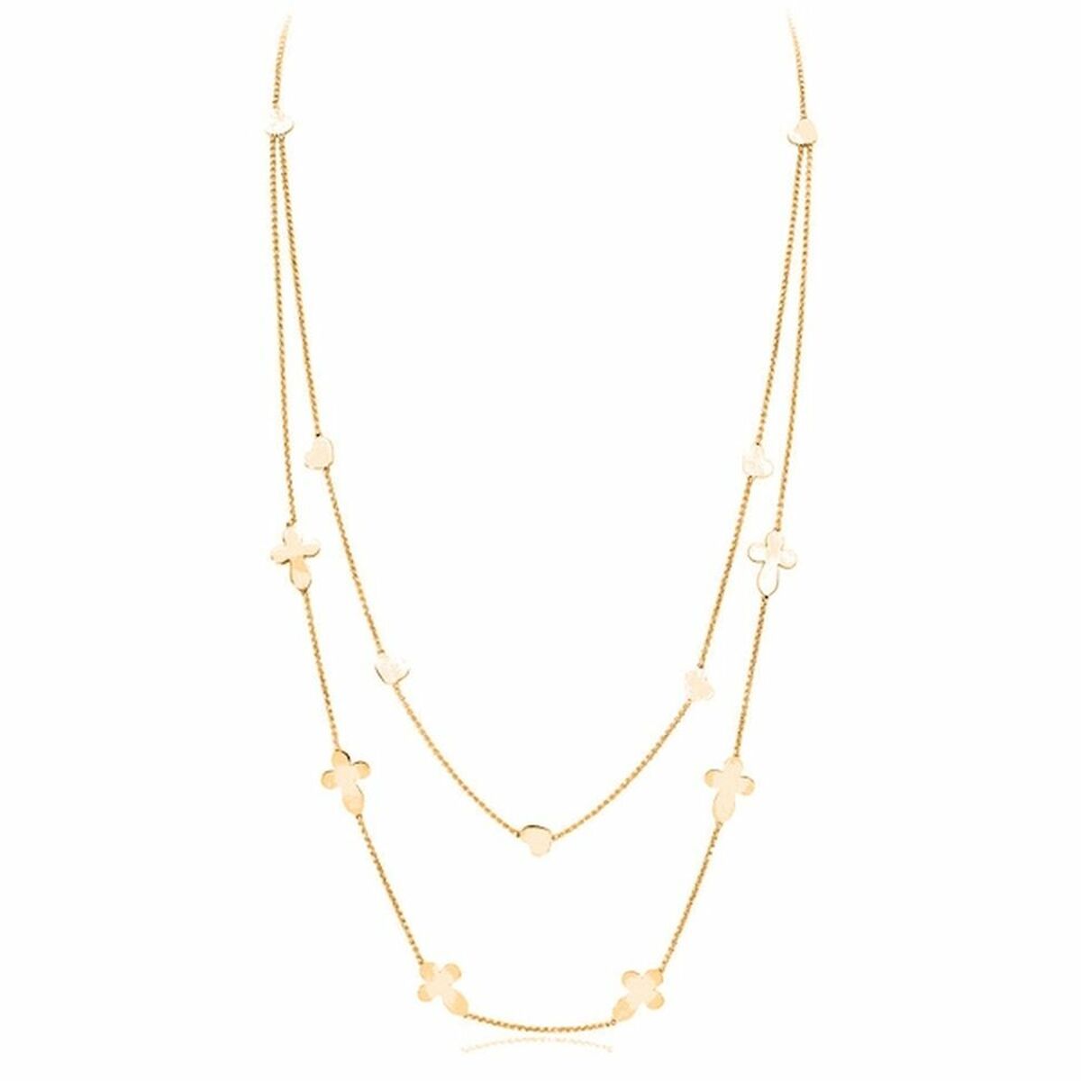 Ladies' Necklace Amen CROCI CUORI DOPPIA-0