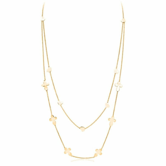 Ladies' Necklace Amen CROCI CUORI DOPPIA-0
