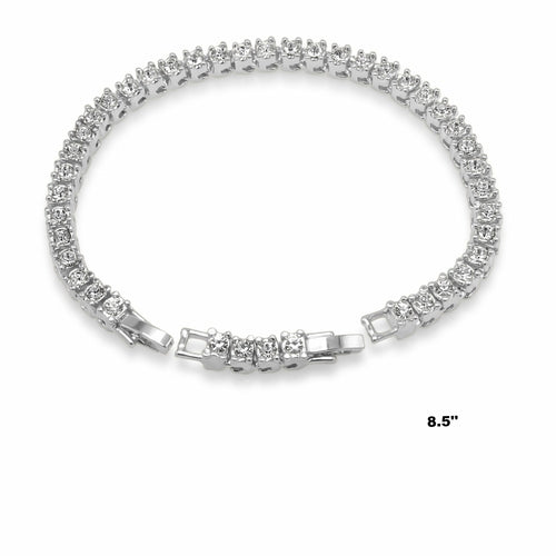 Bracciale Tennis Regolabile SOLE – Con Strass, 18–21,5 cm, Stile Bling Master