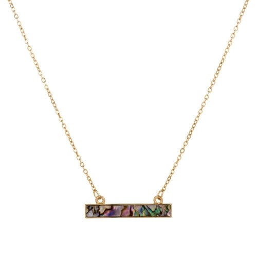 Collana a Due Fili con Pendente Abalone e Perla – Placcata Oro 14K, Stile Costiero Elegante