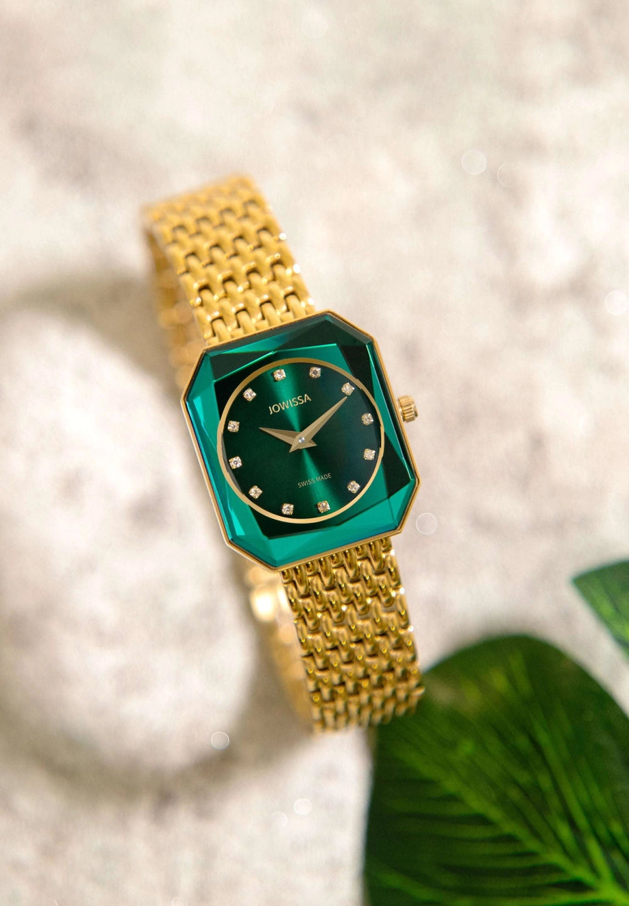 Orologio Donna Facet Radiant Verde | Eleganza Placcata Oro | Alesca Gioielli