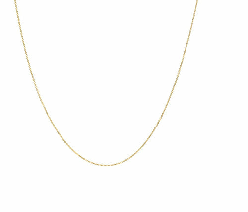 Collana a Catena Sottile in Oro 14K – Modello Baby Cable, 45 cm, Made in Italy
