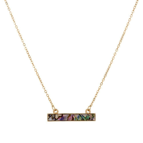 Collana a Due Fili con Pendente Abalone e Perla – Placcata Oro 14K, Stile Costiero Elegante